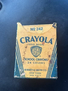 Crayola Buntstifte Vintage 24 ct. #BS1102, 1952-1955 - Bild 1 von 2