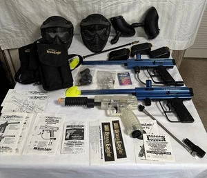 2 x Brass Eagle Raptors & Talon Ghost Paintball Markers Masks Bundle -Not Tested - Picture 1 of 24
