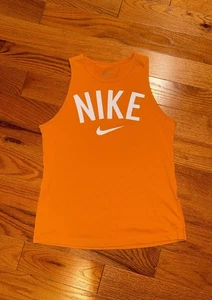 Nike Dri-Fit Orange Sleeveless Top XS - Picture 1 of 3