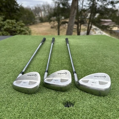 Комплект атласного веджа TaylorMade RAC 52 56 60 зазоров Sand Lob RH удивительной формы, оригинальные ручки - Изображение 1 из 4