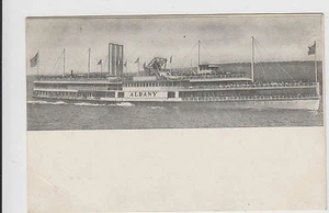 Hudson River Dayline Albany Schiff Boot UDB Postkarte - Bild 1 von 2