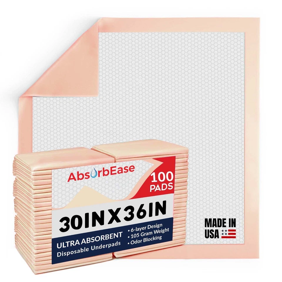 WAVE MEDICAL PRODUCTS 100 30x36 DOG PUPPY PET HOUSEBREAKING WEE WEE PEE TRAINING POTTY PADS UNDERPADS
