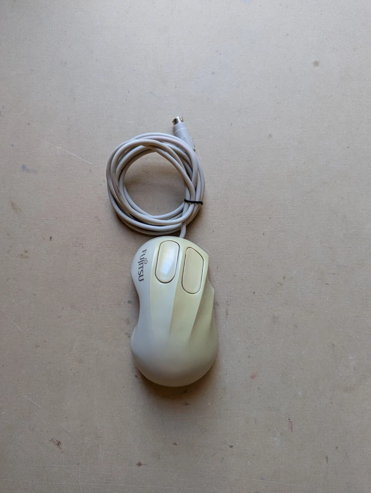 Fujitsu 3 Tasten Retro Maus LYNX-90P  Ps/2 Ball - Bild 1 von 4