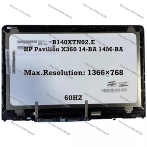B140XTN02.E LCD Assembly Touch Screen 14.0" For HP Pavilion X360 14-BA 14M-BA - Picture 1 of 1
