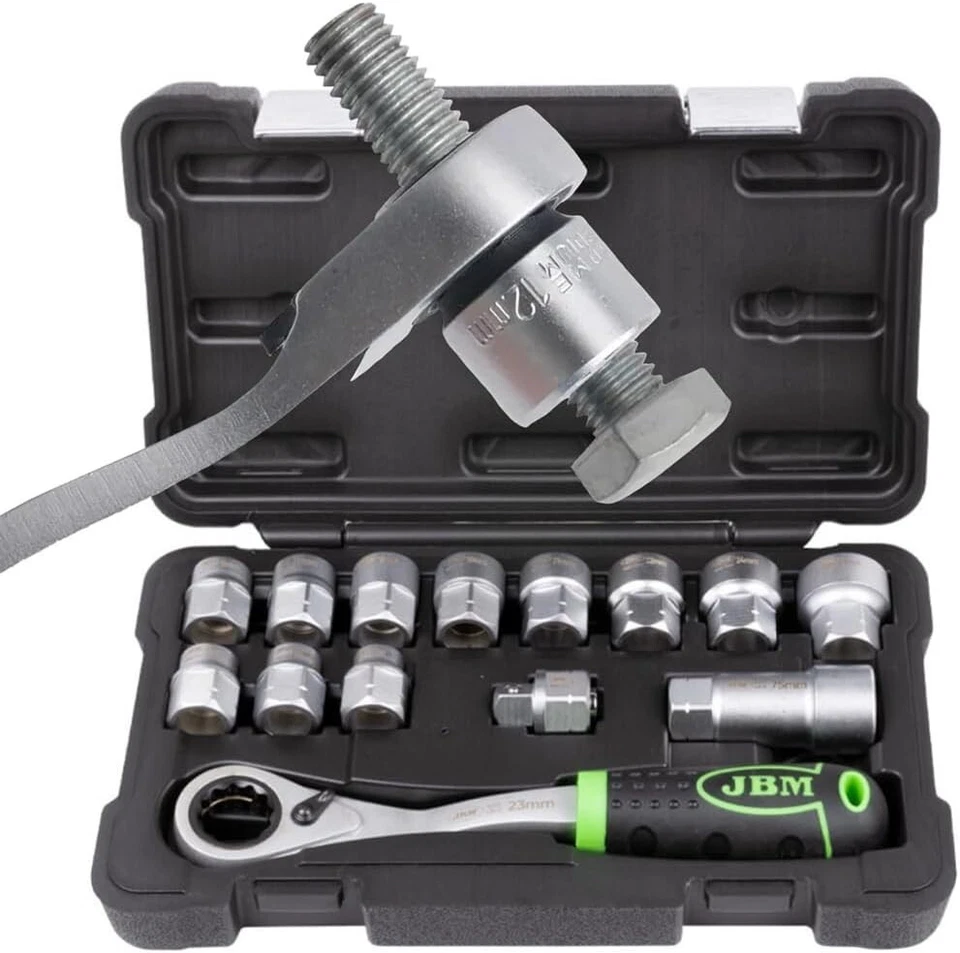 CASSETTA DI UTENSILI GO-THROUGH DA 14 PEZZI SATINATI JBM 54090