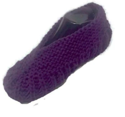 Brioche Stitch Slippers Unisex Easy Knitting Printed Pattern   - Image 1 of 4