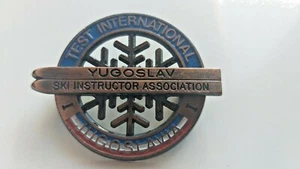 Insignia vintage Yugoslavia asociación de instructores de esquí - Imagen 1 de 2