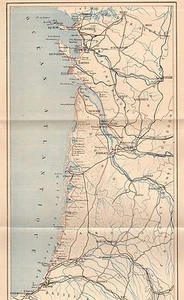 IMAGE1892 ENGRAVING CARTE SUD OUEST FRANCE ATLANTIQUE CHARENTE LANDES VENDEE - Bild 1 von 1