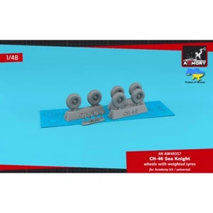 Armory Models AR AW48357 Scale 1:48 CH-46 Sea Knight wheels w/ weighted tyres - Picture 1 of 24
