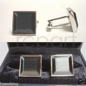 New Men's Cufflinks Formal casual Party Prom Wedding stone Black #30 - Picture 1 of 1