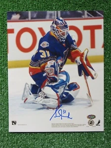 GRANT FUHR ST. LOUIS BLUES FIRMATA FOTO 8x10 ricordi montati - Foto 1 di 3