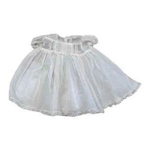 Castro & Co. Vintage Baby Baptism Dress Christening White Lace Size 12M - Picture 1 of 11