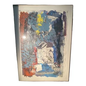 Jon Herzog Mixed Mediums On Rag Paper Titled Art Cabaret Pencil Signed - Picture 1 of 12