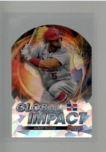 ALBERT PUJOLS GOLBAL IMPACT ATOMIC REFRACTOR 2022 BOWMANS BEST BASEBALL - Bild 1 von 2