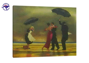 Oil Painting Jack Vettriano -Rolled in a tube/Ready to Hang/Black Frame - Picture 1 of 6