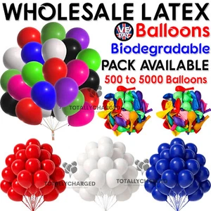 Ballons 5"" 10"" 12"" EINFACHE Latexballons GROSSHANDEL Party Geburtstag 100 Hochzeit - Bild 1 von 19