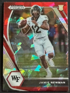 2021 Panini Prizm Draft Picks Prizms Red Ice #135 Jamie Newman RC - Bild 1 von 2