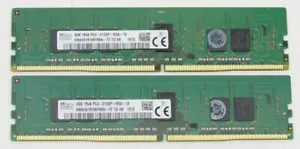 Hynix 8GB(2x4GB) HMA451R7MFR8N-TF PC4-2133P DDR4 ECC REG RDIMM Server Memory - Picture 1 of 1