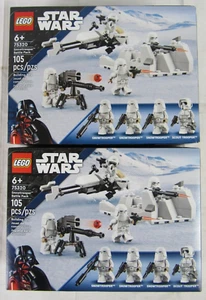 (2) Lego Star Wars #75320 Hoth Snowtrooper Battle Packs Sealed NIB EE83 - Picture 1 of 3