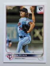 2022 Topps Joe Ryan Rookie Card #390 Minnesota Twins