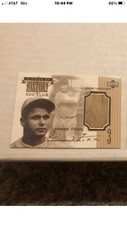 Jimmy Foxx Upper Deck  Bat Card!!🔥🔥🔥🔥🔥🔥