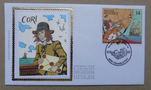 Env. Fdc soie Belgique Cob n° 2429 " Cori le moussaillon - de Moor " - Bild 1 von 1