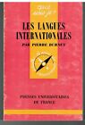 Les Langues Internationales   Que Sais Je  968 1966 Langue  Langage
