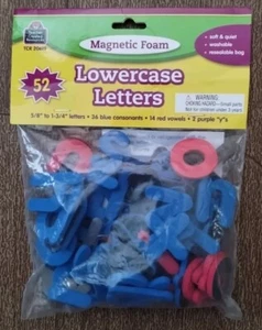 Teacher Created Resources Magnetic Foam 52 Lowercase Letters - Picture 1 of 2