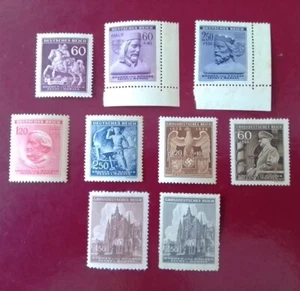 SELLOS ALEMANIA MH 1943 OCUPACIÓN BOHEMIA MORAVIA. LOTE 9. SERIES CORTAS - Picture 1 of 1