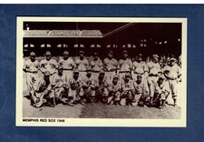 1946 MEMPHIS RED SOX TEAM Negro League | 1991 Retort sepia postcard #90 B