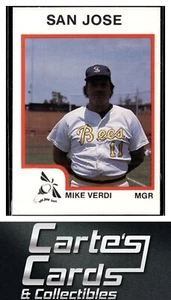 Mike Verdi 1987 ProCards #2209 San Jose Bees Manager - Picture 1 of 2