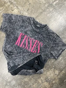 Amiri Kisses Spellout Shirt Acid Wash Stone Wash Dye Small Authentic Designer - Picture 1 of 5