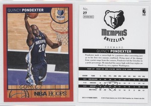 2013-14 NBA Hoops Red Quincy Pondexter #27