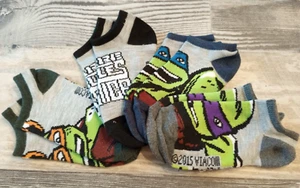 Teenage Mutant Ninja Turtles Childs Kids Ankle Socks Size 4-6 Lot Of 4 Pairs - Picture 1 of 7