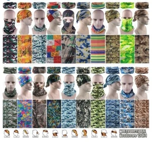 Random Lot or Set of 6 Multifunction Headwear Hunting Hunter Camouflage Camo - Picture 1 of 2