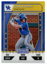 2021 Panini Elite Extra Edition JOHN RHODES Contenders College Ticket Gold /10