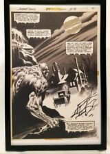 Swamp Thing #4 pg. 4 by Bernie Wrightson 11x17 FRAMED Original Art Poster DC Com