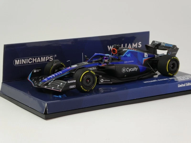 Minichamps Williams FW44 #45 Nick De Vries Italian GP 2022 1/43 417221645 - Immagine 1 di 3