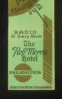1930s The Robt Morris Hotel Radio in Every Room 17th and Arch Sts. Philadelphia 