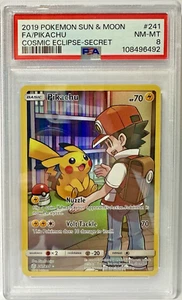 PSA 8 Eclissi Cosmica Pikachu (Segreto) #241 - 2019 Sole e Luna 241/236 - Foto 1 di 1