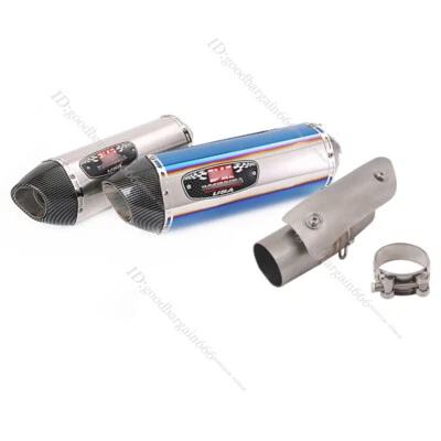 For Suzuki GSXR1000 2012-2025 Exhaust Tips Motorcycle Mid Muffler Pipe Slip On - Image 1 of 4