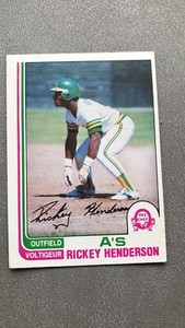 RARE 1982 O-Pee-Chee Rickey Henderson #268 HOF Oakland A's 3rd YEAR NM-MT