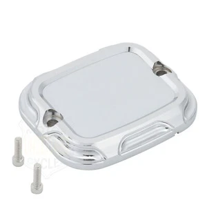 Chrome Front Brake Master Cylinder Cover For Harley Dyna Softail Road Glide FLTR - Picture 1 of 7