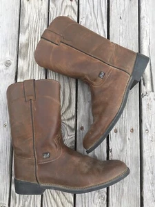 Justin Roper Basics Boots JB3001 Brown Men's Size 9.5D Cowboy Boots - Picture 1 of 15