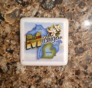 State of Michigan KÜHLSCHRANKMAGNET Reise-Souvenir 2,5” x 2,5” - Bild 1 von 3
