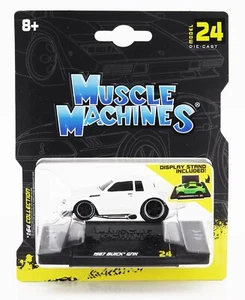 MODELLINO AUTO STATICO MAISTO BUICK GTX CUSTOM 1987 BIANCO MODELLISMO SCALA 1/64 - Foto 1 di 1