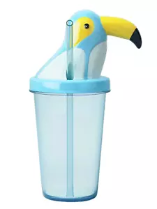 Botella de agua Sun Squad 16 oz diseño de cabeza de loro tucán - Imagen 1 de 2
