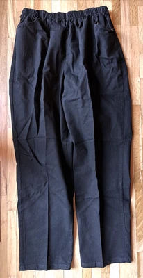 NUEVO Chic Comfort Collection Mujer Plus Leggings 24W Negro Elastizado Denim Foto 1 de 4