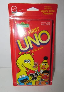 Vintage 1992 Mattel Sesame Street My First UNO Card Game NEW Condition - Picture 1 of 5