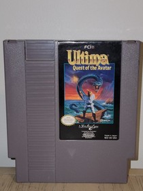 Ultima: Quest of the Avatar (Nintendo NES, 1990) Authentic Game Only Great Shape
